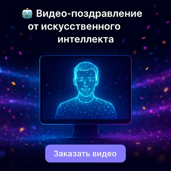 Персональное видео - поздравление - ИИ ролик ИИВИДЕО
