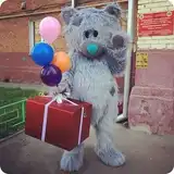 Большая коробка-сюрприз с подарками и шарами внутри КОРОБКА СЮРПРИЗ