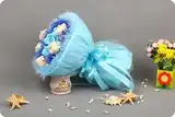 Букет из мягких игрушек, мишек, сердечек, конфет ЧФ15ВМ28РМ29ПД22Ц10