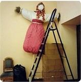 Изготовление и сжигание чучела масленицы МАСЛЕНИЦА8