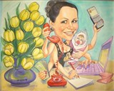 Комбо: украшение офиса к 8 Марта + шаржист (по портрету каждой даме в подарок!) 8МАРТА10