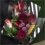 Мужской букет цветов на 23 Февраля, 9 мая flow23