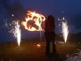 Пиротехническая огненная надпись, огненное шоу на заказ С08Х14НГ8ДФ18ВМ29РМ13Ш10ПД30