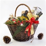 Праздничная подарочная корзина на Новый Год и Рождество НГ20ПД41