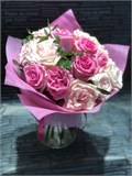 Романтичный букет с розами 00012