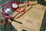 Старинное письмо с восковой печатью и поздравлением ПИСЬМО