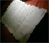 Старинное письмо с восковой печатью и рукописным поздравлением ПИСЬМО