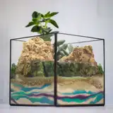 Флорариум "Куб с водоёмом" NEW2