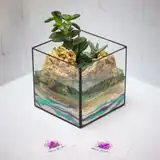 Флорариум "Куб с водоёмом" NEW2