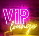 Неоновая надпись VIP lounge 40 на 30 см НЕОН 1