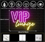 Неоновая надпись VIP lounge 40 на 30 см НЕОН 1 - фото 4954 Неоновая надпись VIP lounge 40 на 30 см НЕОН 1 - фото 4954