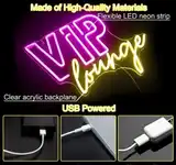 Неоновая надпись VIP lounge 40 на 30 см НЕОН 1