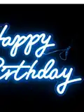Неоновая надпись HAPPY BIRTHDAY 57 на 35 см НЕОН5