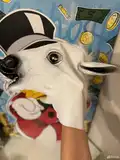 Карнавальная маска лошади - белая Лошадь1